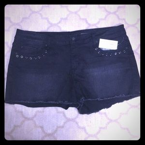 Black Cutoff  Shorts 15